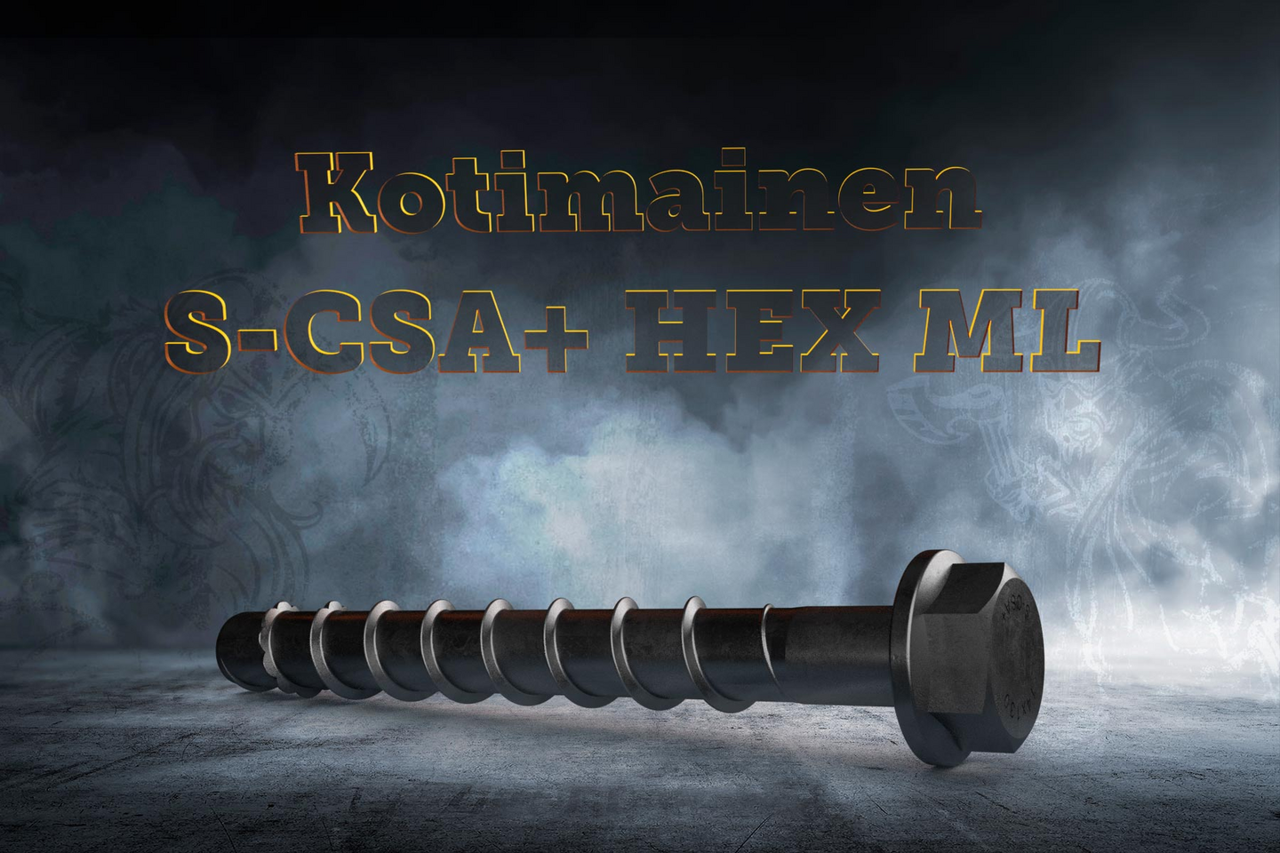 Betoniruuvi Sormat S-CSA HEX+ 8x140/75/90 SW13 Multi Layer pinnoitettu 5kpl