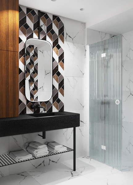 Suihkuseinä Forma 303 taittuva 785x2025mm valkoinen/reeded