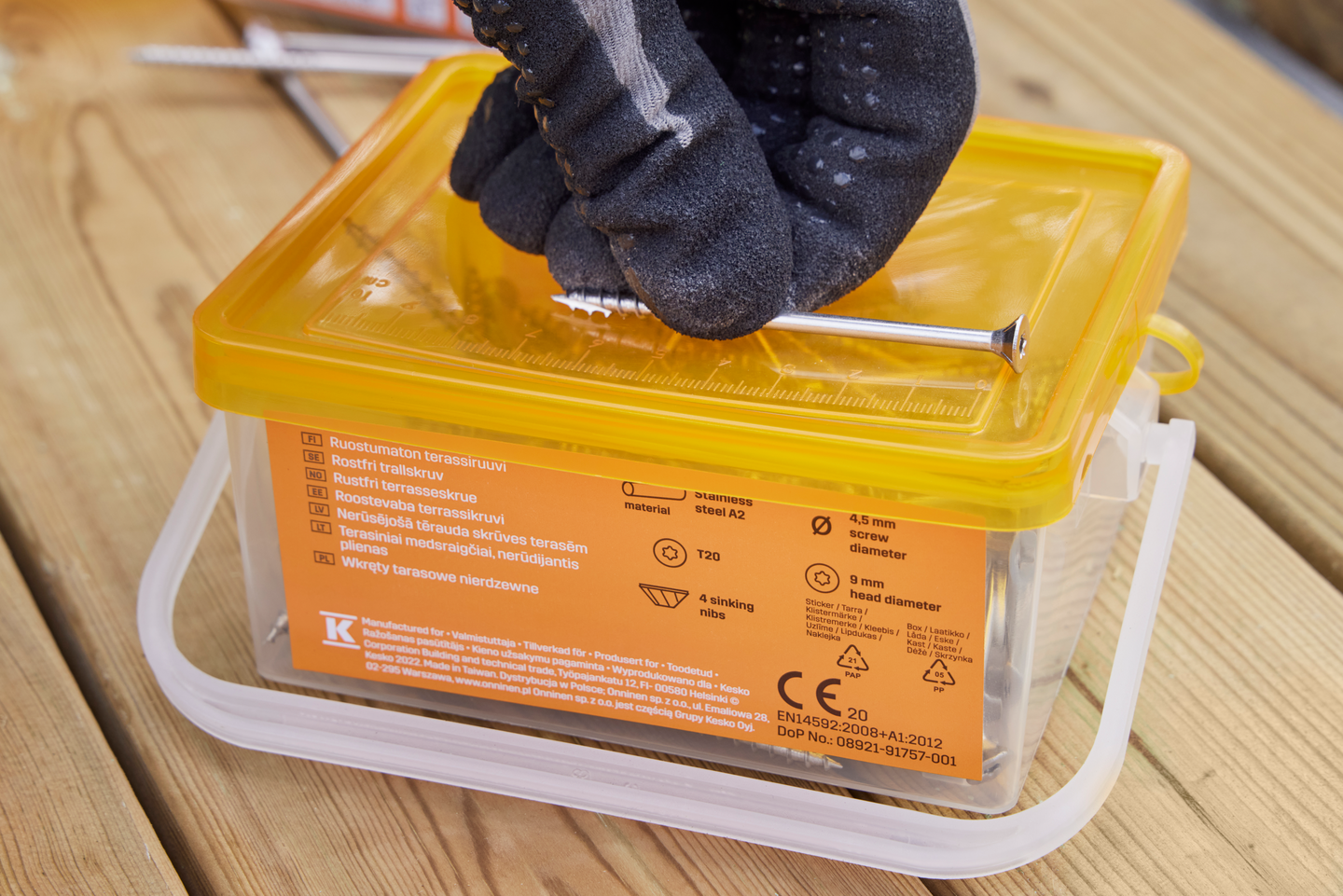 Laituriruuvi PROF 6x90mm T30 haponkestävä A4 100kpl