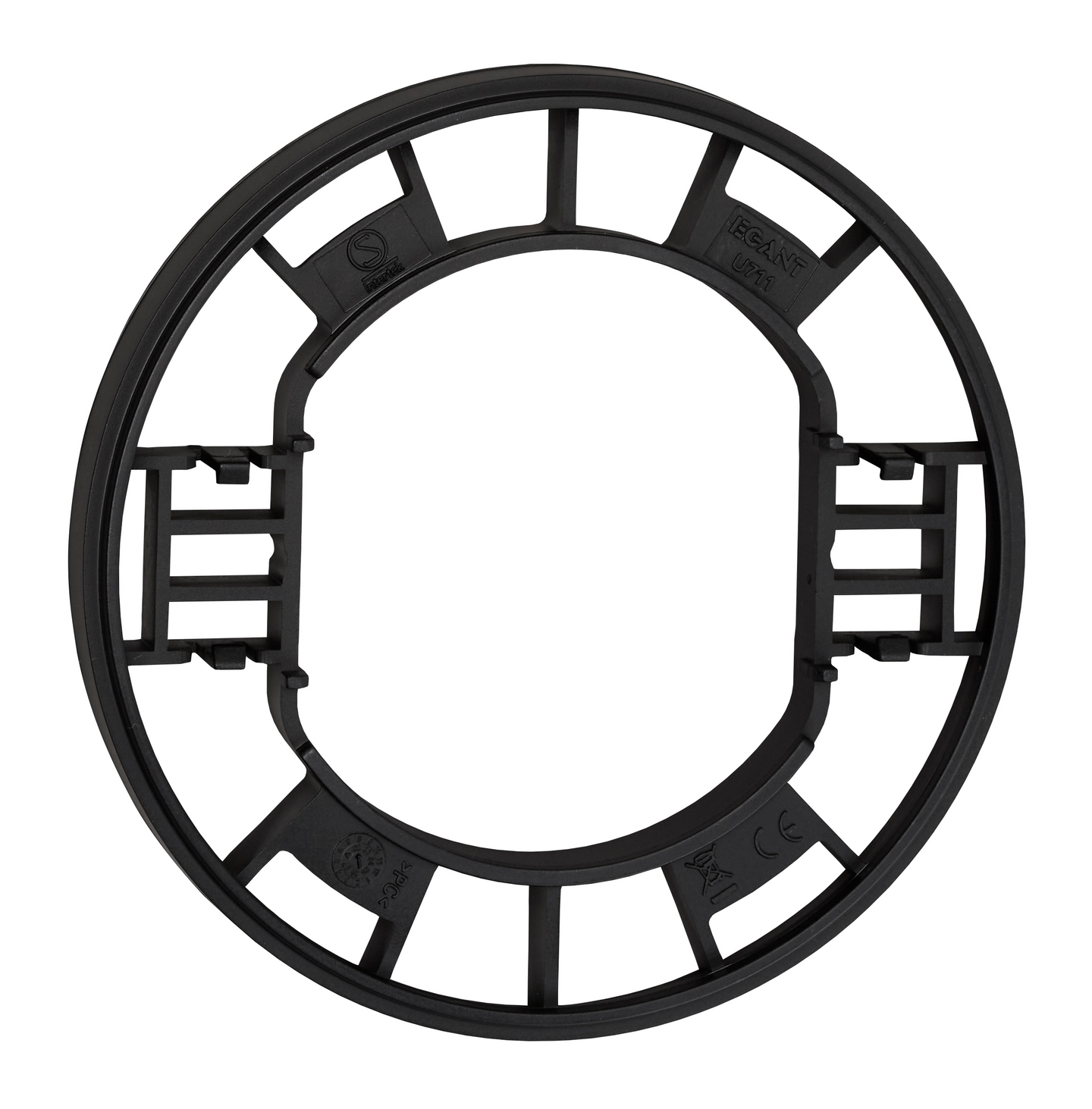 Valaisinpistorasian pinta-asennuskehys OPAL DCL musta