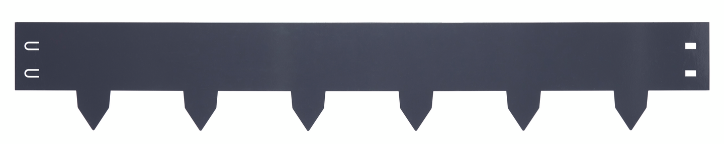 Nurmikon rajausreuna metallinen Cello 100 x 16 cm tummanharmaa