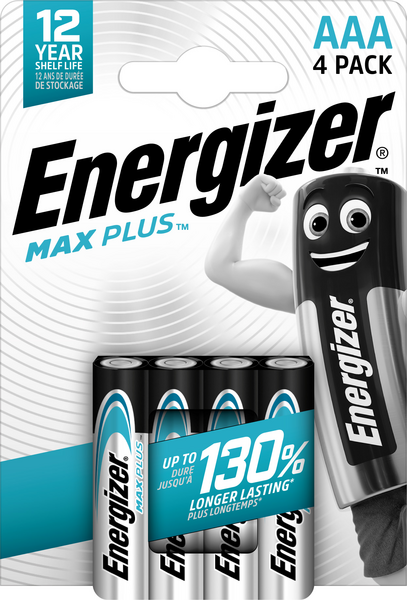 BATTERI ENERGIZER MAX PLUS AAA/LR03 4P
