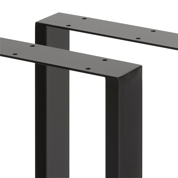 Metallijalka Cello U 400mm musta 2kpl