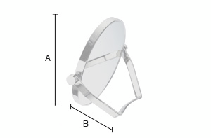 Meikkipeili Smedbo Outline 5-kertainen FK443 kiillotettu kromi