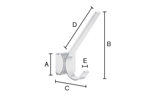 Kylpytakkikoukku Smedbo Ice OK358