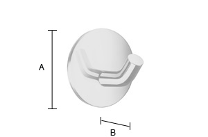 Pyyhekoukku Smedbo Sideline DK2113 kiillotettu kromi