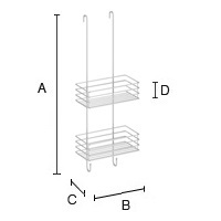 Suihkukori Beslagsboden roikkuva B1210 kromattu rst