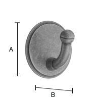 Koukku Beslagsboden tarrakiinnitys BA1120 antiikki messinki