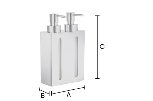 Saippua-annostelija Smedbo Outline FK258 kiiltävä kromi