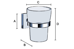 Hammasmukiteline Smedbo House RV343P kiillotettu messinki