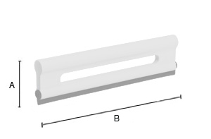 Suihkulasta Smedbo Sideline DX2145 valkoinen/abs silikoni