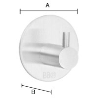 Koukku Beslagsboden Design harjattu rst B1101