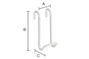 Koukku Smedbo Dry FK731 kromattu rst