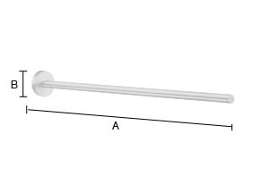 Pyyhetanko Smedbo Home HK328 kiillotettu kromi