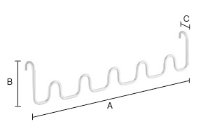 Koukku Smedbo Dry FK732 kromattu rst