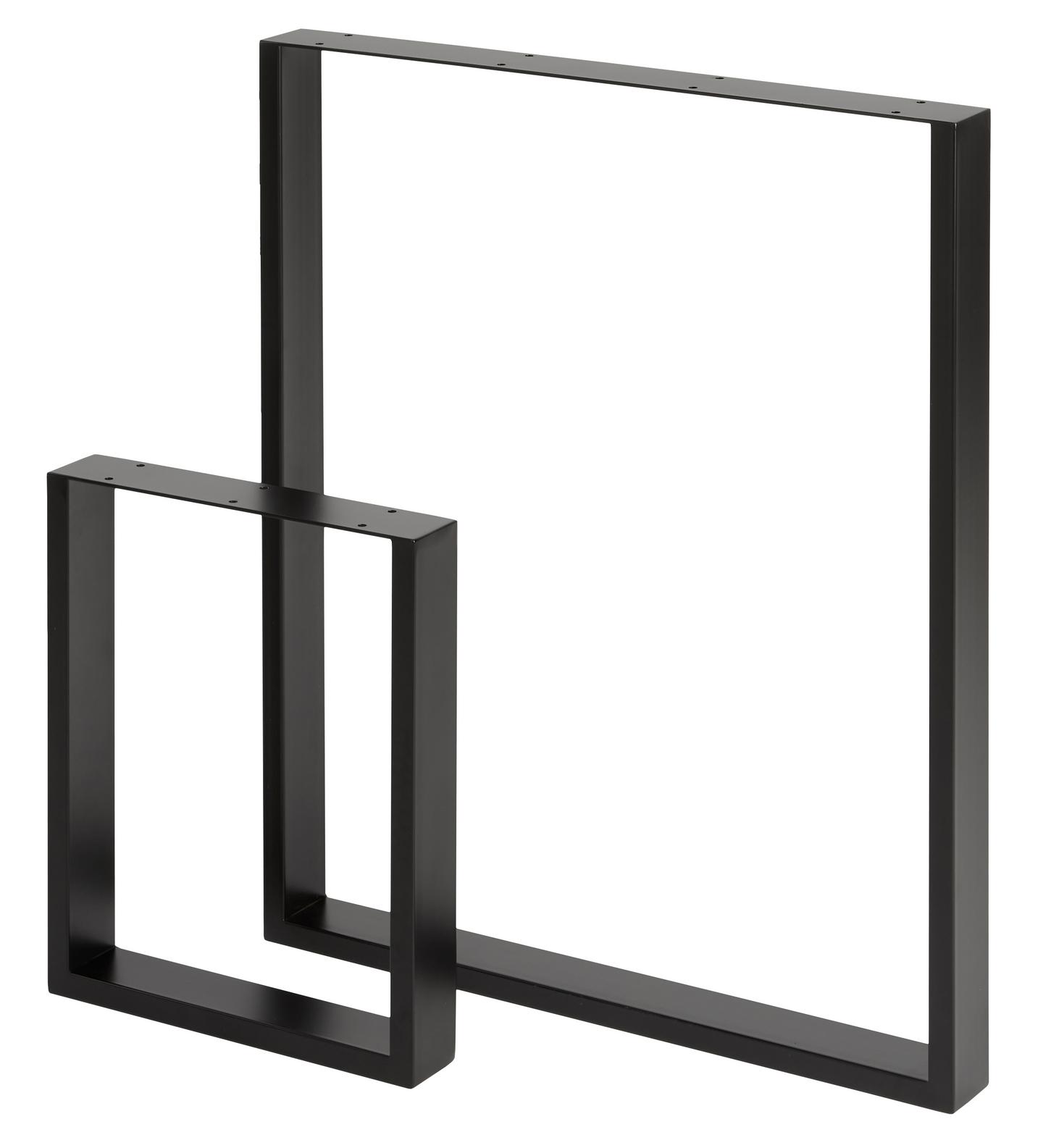 Metallijalka Cello U 710mm musta 2kpl