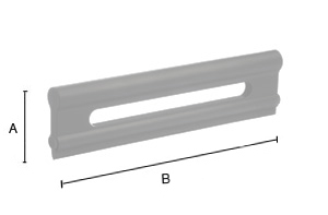 Suihkulasta Smedbo Sideline DB2145 musta/abs silikoni