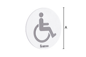 Wc-kyltti Smedbo X-tra FS959 inva tarrakiinnitys harjattu rst