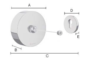 Pyykkinaru Smedbo Outline ulosvedettävä FK480 kiiltävä kromi