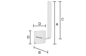 Varapaperiteline Smedbo Ice OK320 kiiltävä kromi