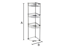 Saippuakori Smedbo Sideline 3 koria DK2051 kiiltävä kromi