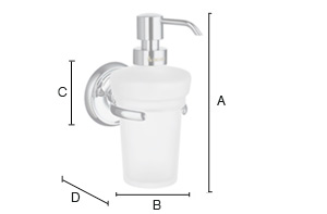 Saippua-annostelija Smedbo Villa kromi K269