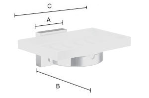 Saippuateline Smedbo House RV342P kiillotettu messinki