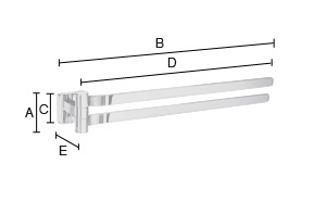 Kaksoistanko Smedbo Ice kääntyvä OK326