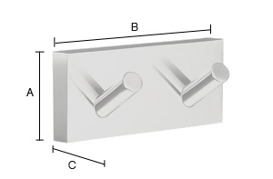 Kaksoiskoukku Smedbo House RB356 musta