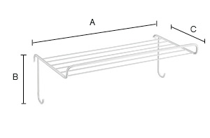 Hylly Smedbo Dry FK737 kromattu rst