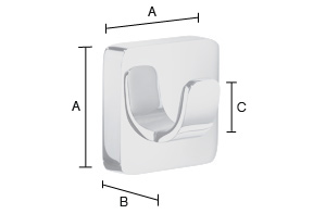 Pyyhekoukku Smedbo Ice OK355 kiiltävä kromi