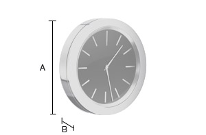 Kylpyhuonekello Smedbo Xtra valkoinen YX380