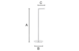 Wc-paperiteline Smedbo Outline FK635 kiillotettu rst