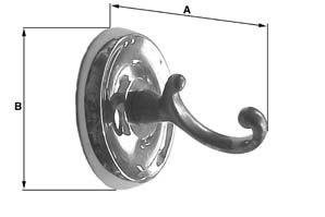 Pyyhekoukku Smedbo Villa V255 kiiltävä messinki