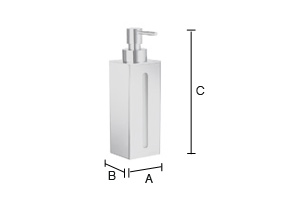 Saippua-annostelija Smedbo Outline FK257 kiiltävä kromi