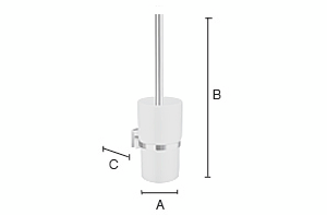 Wc-harja Smedbo House RB333P musta