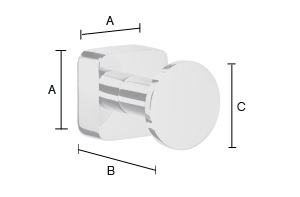 Nuppikoukkupari Smedbo Ice OK3455