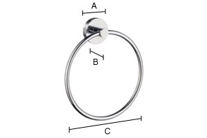 Pyyherengas Smedbo Home mattaharjattu kromi HS344