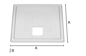 Lattiakaivonkansi Smedbo outline FK503 kiillotettu ruostumaton teräs