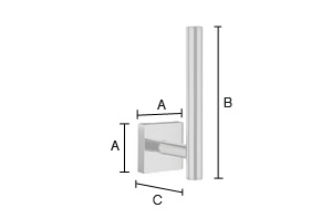 Varapaperiteline Smedbo House RX320 mattavalkoinen