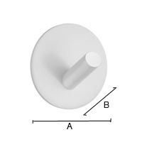Koukku Beslagsboden Design mattavalkoinen rst BX1090