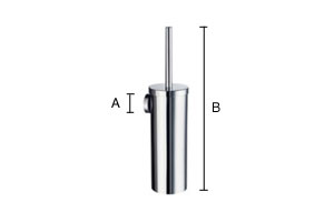 Wc-harja Smedbo Home kromi seinäkiinnitys HK332