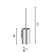 Wc-harja Beslagsboden BB1035 tarrakiinnitys mattamusta