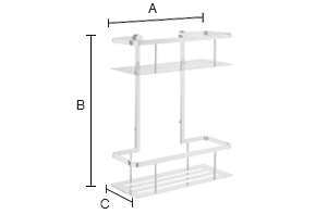 Suihkukori Smedbo Sideline DK3012 kaksoiskori kiillotettu kromi