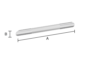 Jalkatuki kulma Smedbo Living FK841 293mm kiiltävä