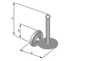 Wc-paperiteline Smedbo Villa K220 kiiltävä kromi