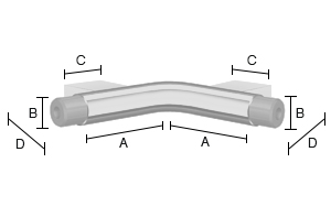 Asennuspiste kulma Smedbo Living FK832 130x130mm kiiltävä