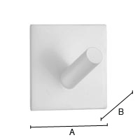 Koukku Beslagsboden Design mattavalkoinen rst BX1092