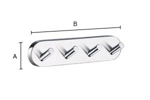 Nelikoukkusarja Smedbo Home mattaharjattu kromi HS359