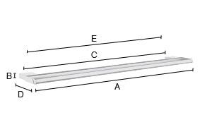 Kaksoispyyhetanko Smedbo Air AK3364